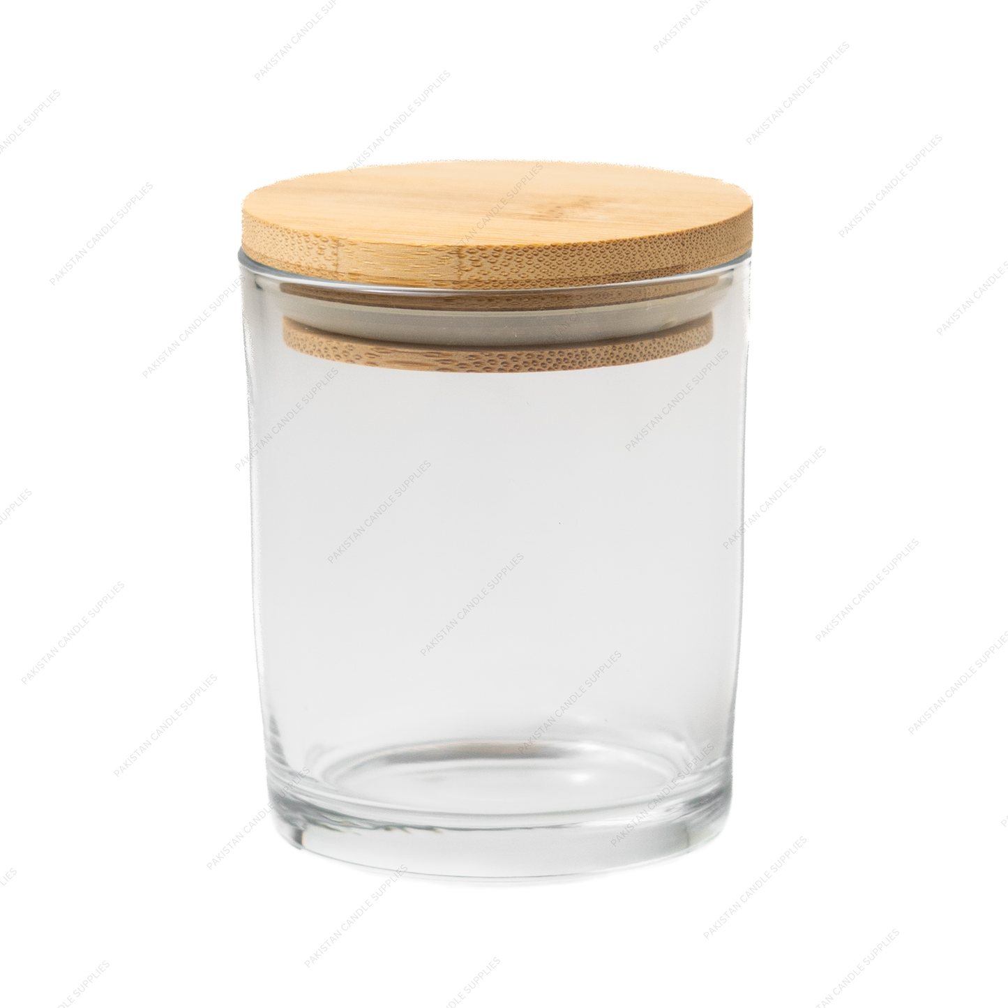 Transparent Jar Wooden Lid 6.5 oz