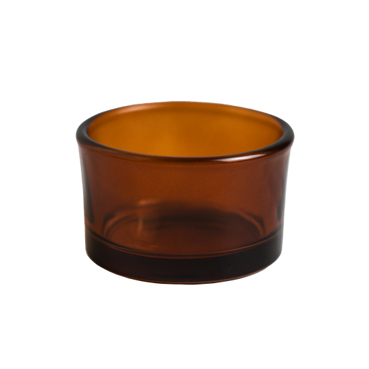 Tea Light Amber Glass Jars - 1.18oz / 35ml