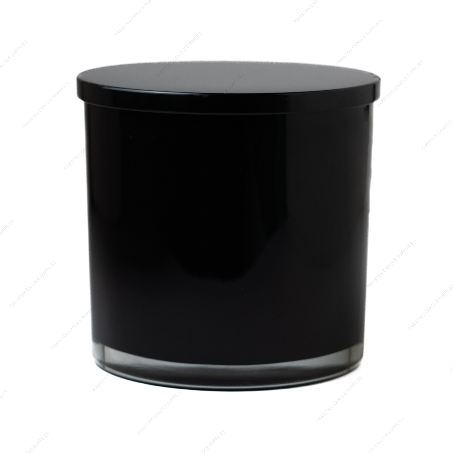 Gloss Black Jar Black Lid 4-Wick & 5-Wick 64 oz