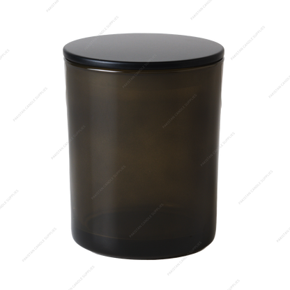 Translucent Smoked Green Jar - Multiple Plug Lid Options - 6.5 oz