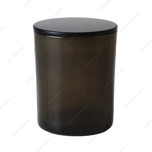 Translucent Smoked Green Jar - Multiple Plug Lid Options - 6.5 oz