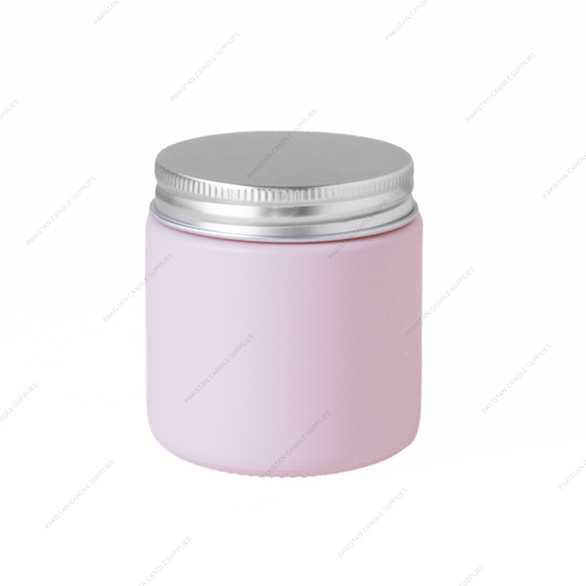 Matte Pink Jar | Silver Lid | 3.8 oz
