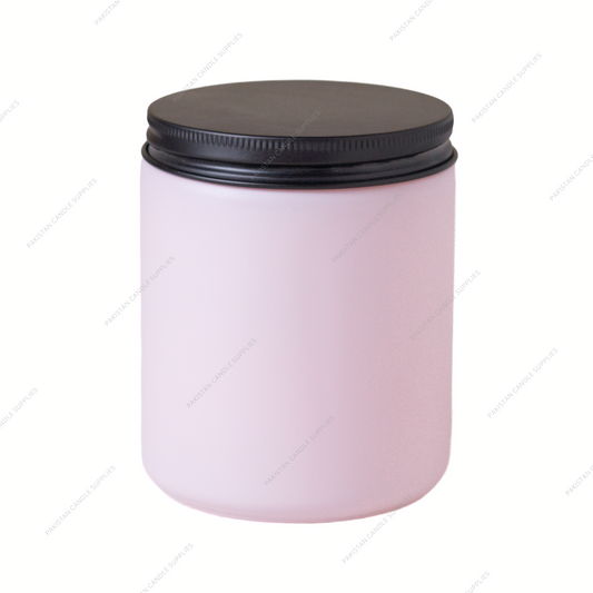Matte Pink Jar | Black Lid | 8.4 oz