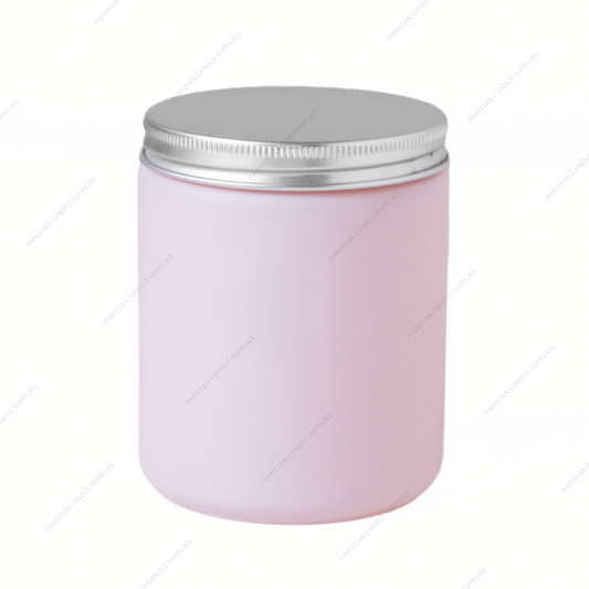 Matte Pink Jar | Silver Lid | 8.4 oz
