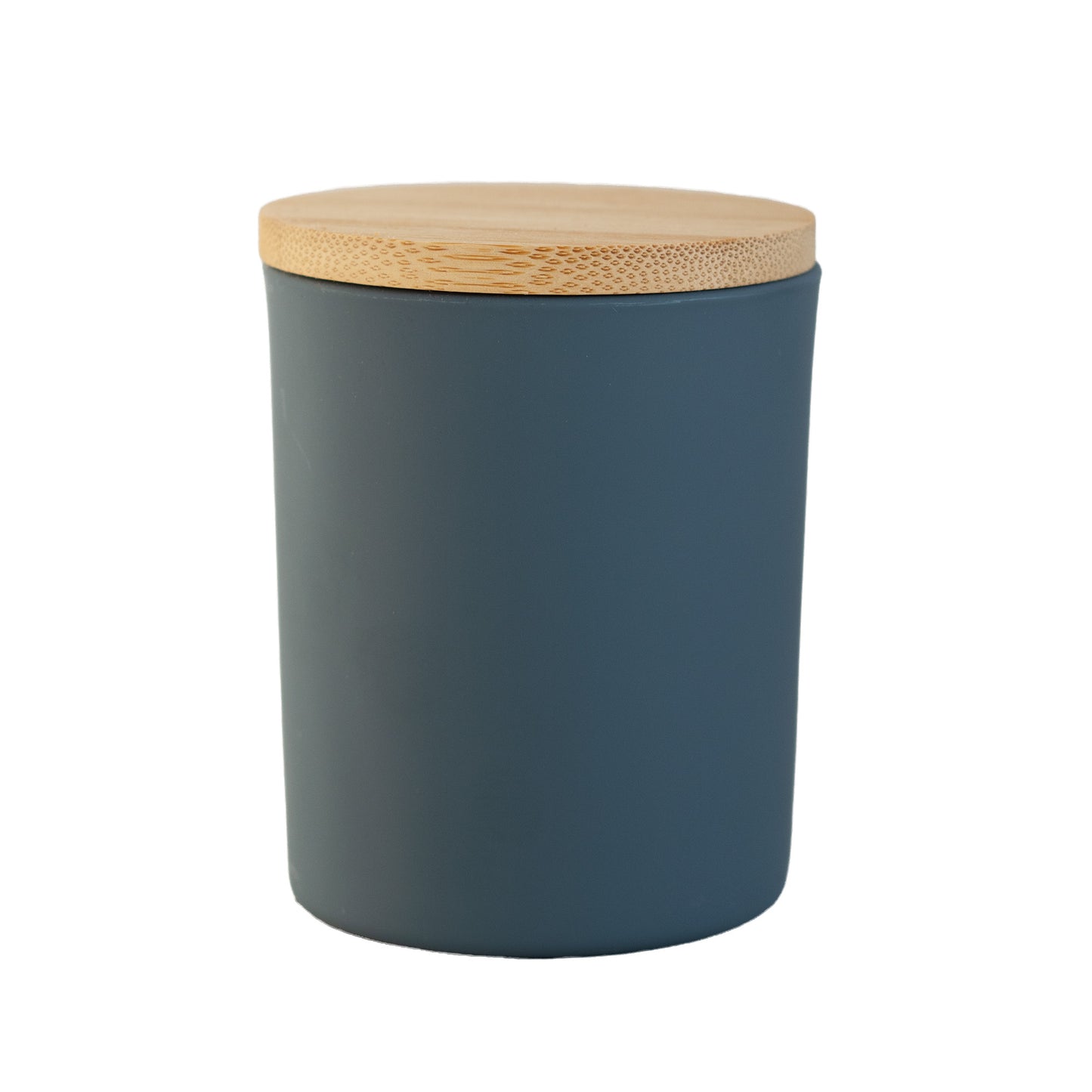 Matte Moonlight Blue Jar Wooden Lid 6.5 oz