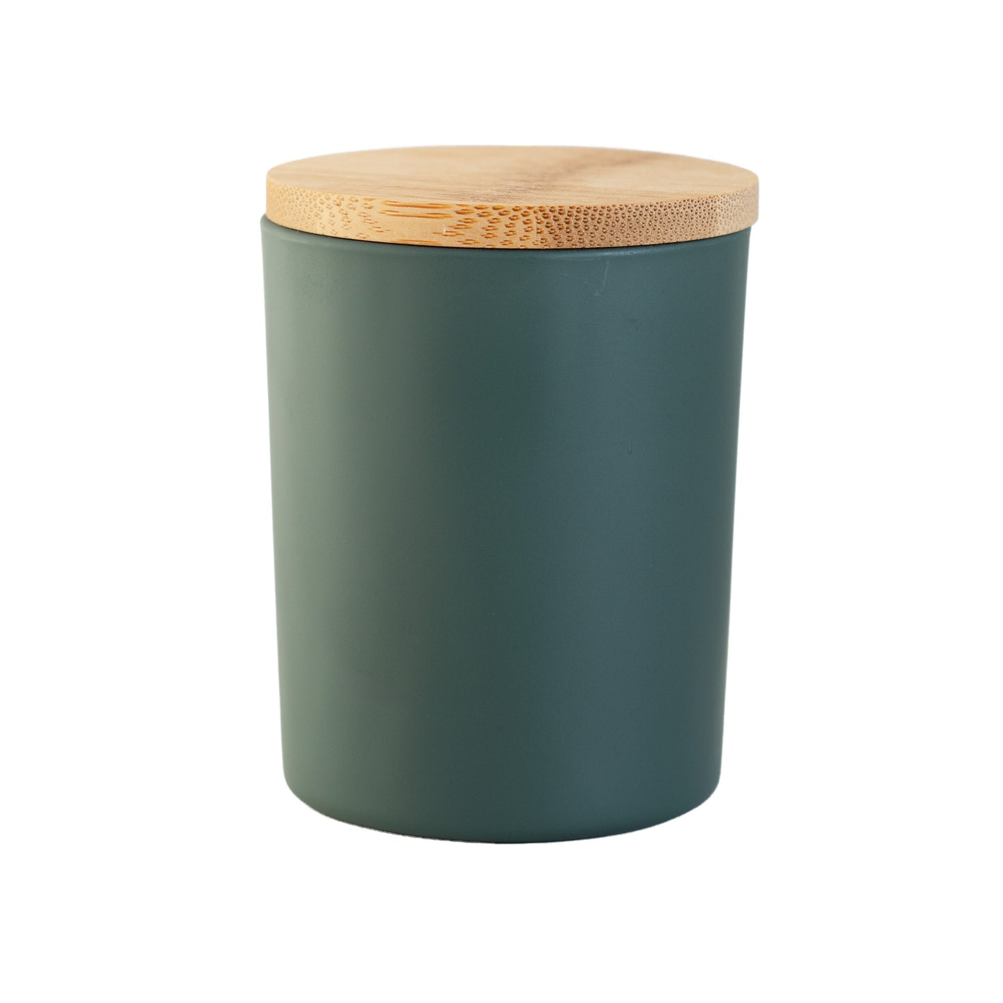 Matte Granite Green Jar Wooden Lid 6.5 oz