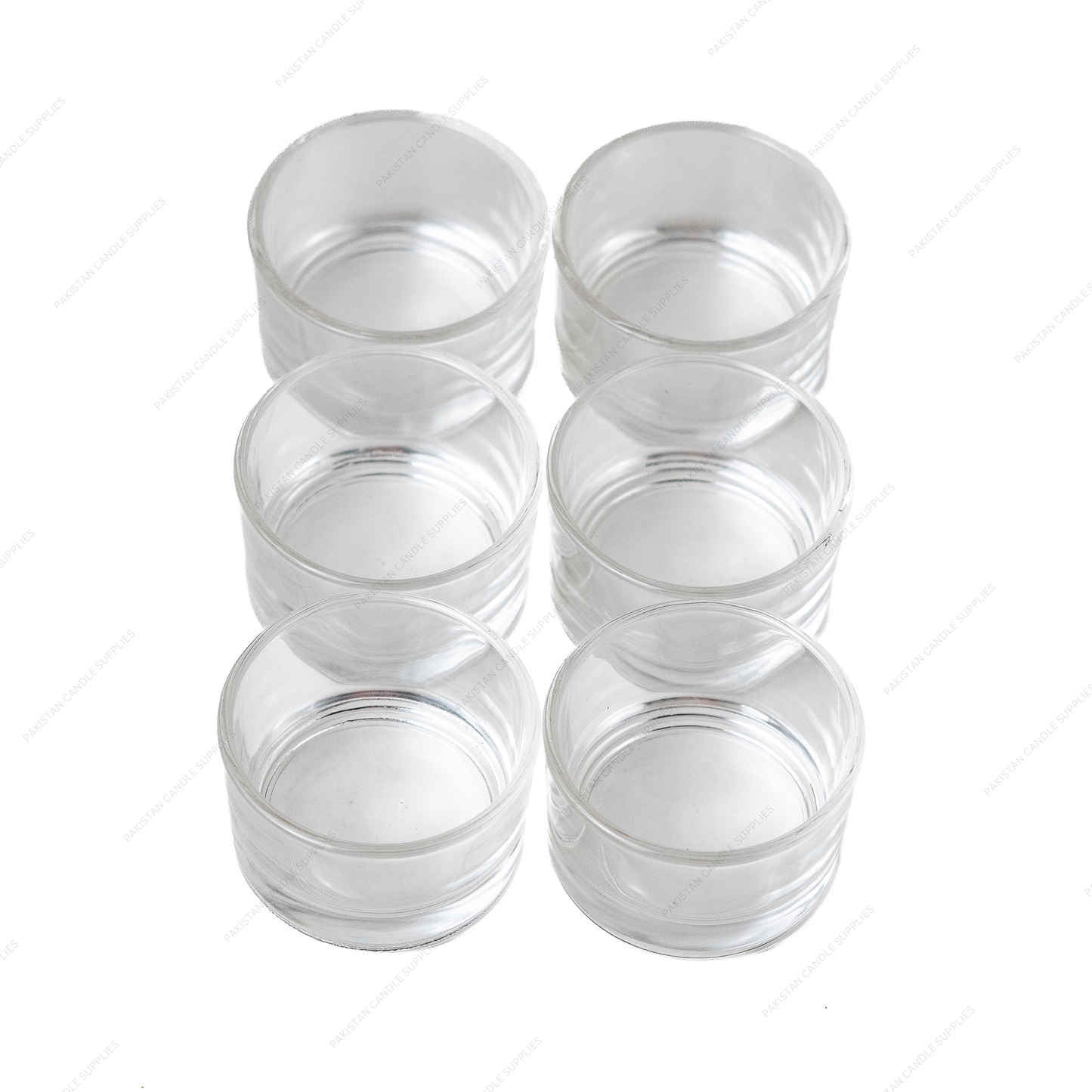 Tea Light Transparent Glass Jars - 1.18oz / 35ml