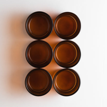 Tea Light Amber Glass Jars - 1.18oz / 35ml