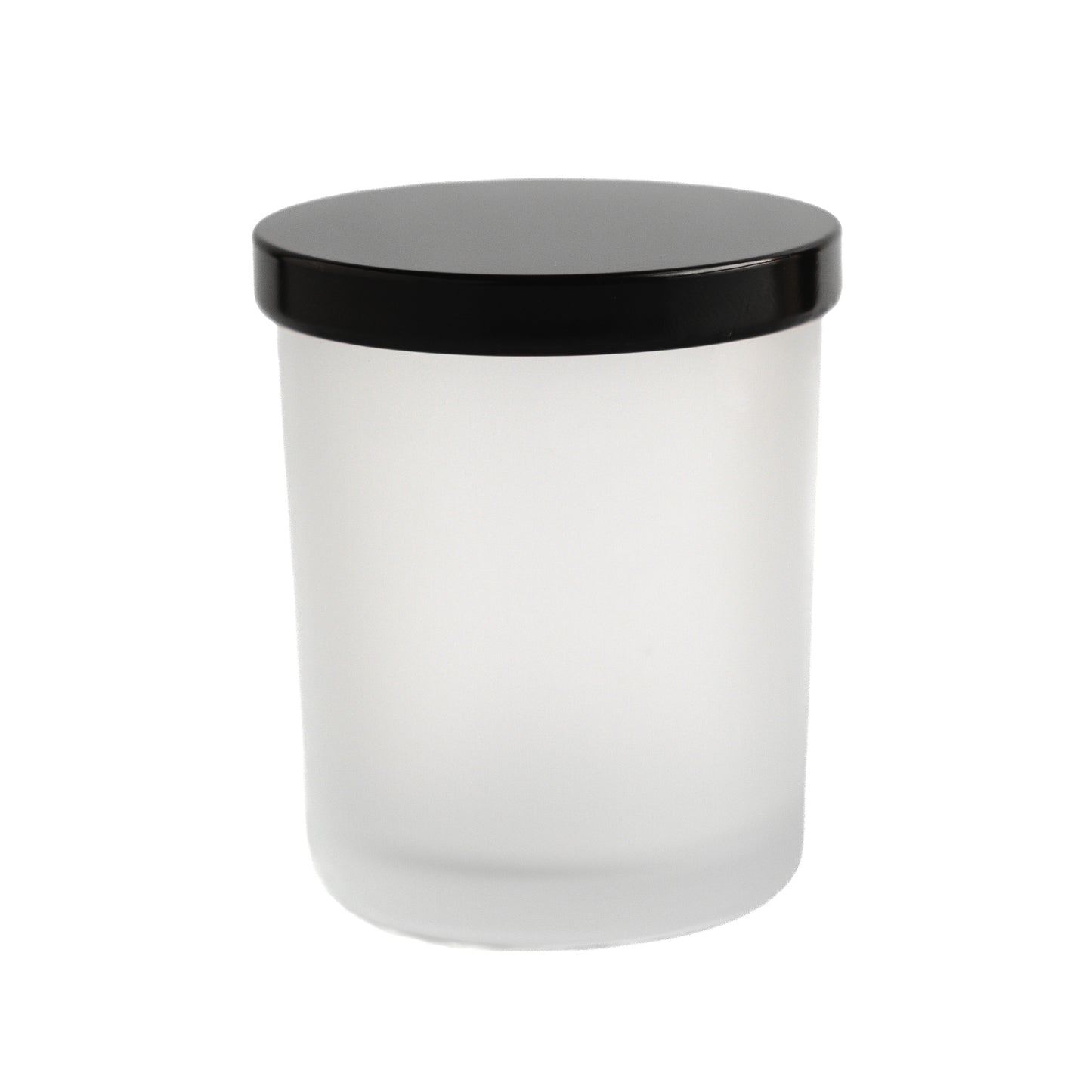 New Frosted Jar Black Lid 6.5 oz