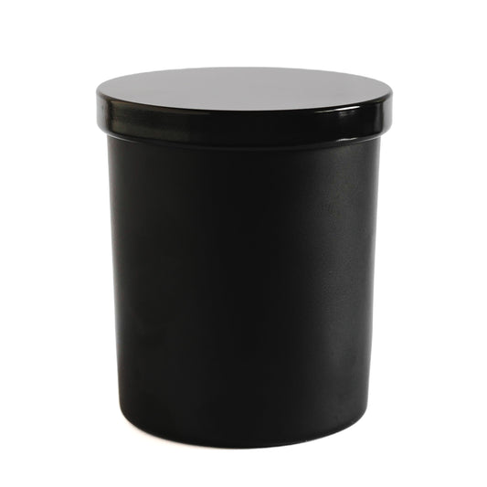 Matte Black Jar Black Lid 6.5 oz