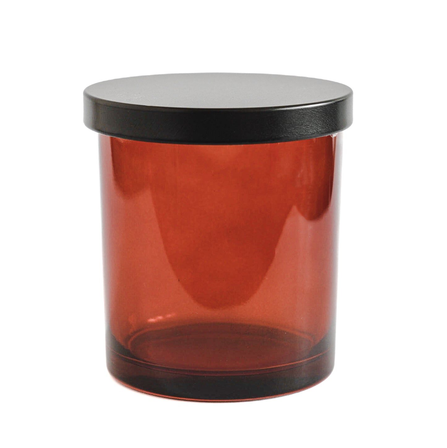 Amber Jar Black Lid 9.6 oz