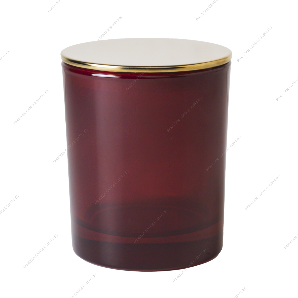 Translucent Burgundy Jar - Multiple Plug Lid Options - 9.6 oz