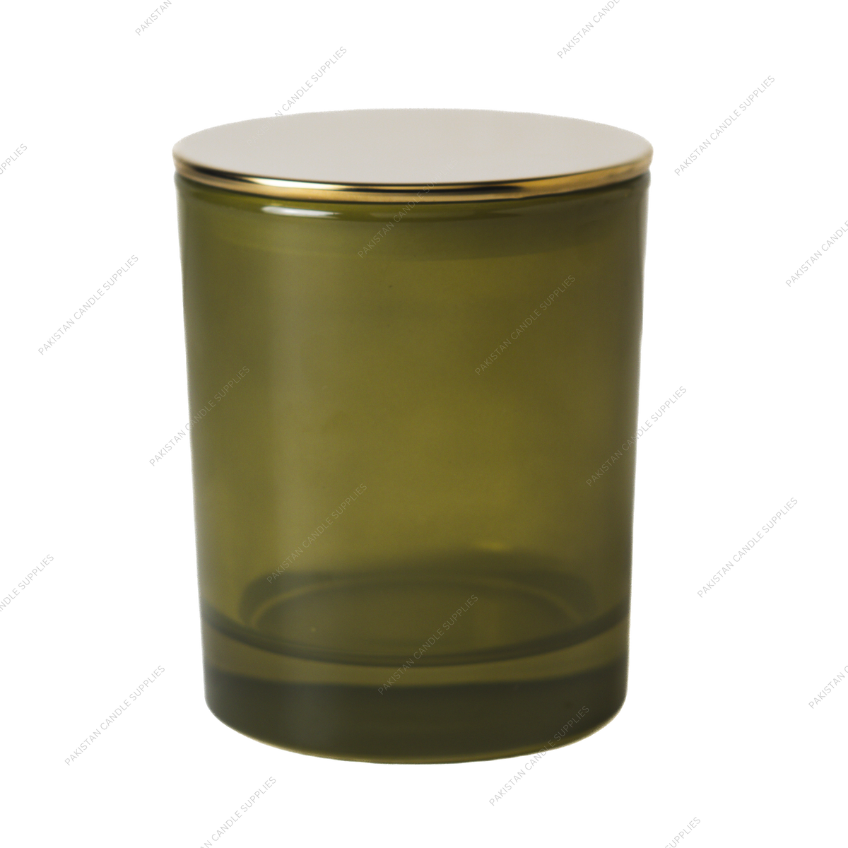 Translucent Olive Jar - Multiple Plug Lid Options - 9.6 oz