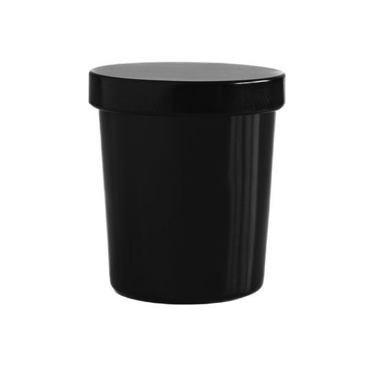 Gloss Black Jar Black Lid 3.6 oz