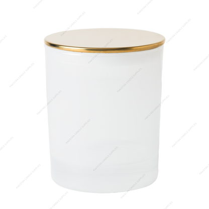 Translucent White Jar - Multiple Plug Lid Options - 9.6 oz