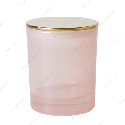 Translucent Pink Jar - Multiple Plug Lid Options - 9.6 oz