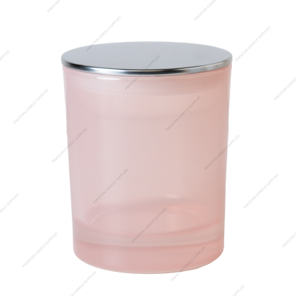 Translucent Pink Jar - Multiple Plug Lid Options - 9.6 oz